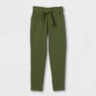 Girls' Gauze Tie Waist Pants - Cat & Jack Dark Green