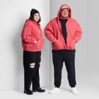 Plus Size Hooded Quilted Jacket - Wild Fable Coral Pink