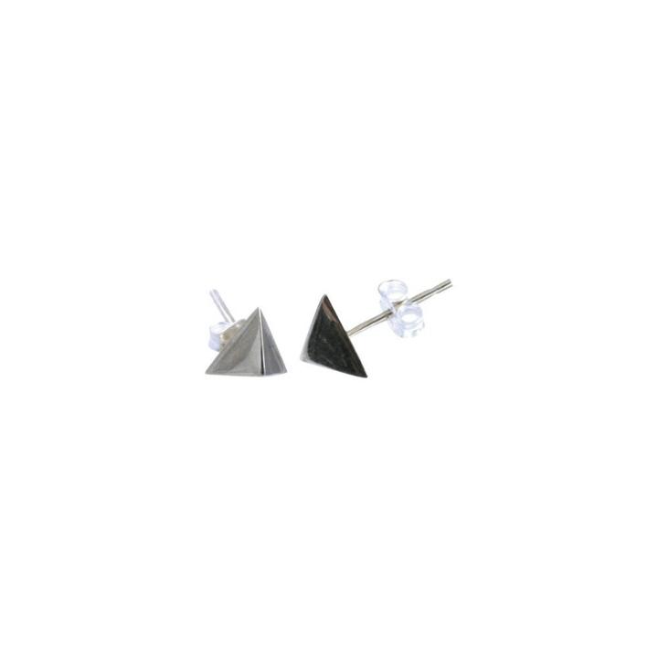 Zirconmania Women's Zirconite Sterling Stud Earrings With Pave Cubic Zirconia Square And Mop - Rosegold,