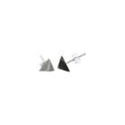 Zirconmania Women's Zirconite Sterling Stud Earrings With Pave Cubic Zirconia Square And Mop - Rosegold,