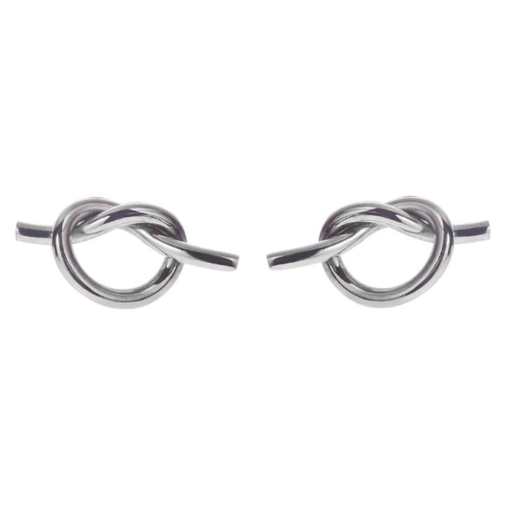 Women's Journee Collection Handmade Knot Stud Earrings In Goldfill Sterling Silver -