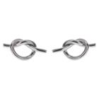 Women's Journee Collection Handmade Knot Stud Earrings In Goldfill Sterling Silver -