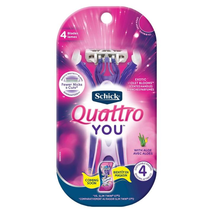 Schick Quattro You Disposable Razors For Women