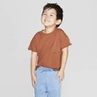 Toddler Boys' Short Sleeve Pocket T-shirt - Art Class Brown