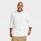 Men's Tall Regular Fit Long Sleeve Crewneck T-shirt - Goodfellow & Co White