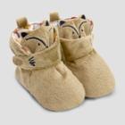 Baby Boys' Fox Bootie Slippers With Snap - Cat & Jack Brown