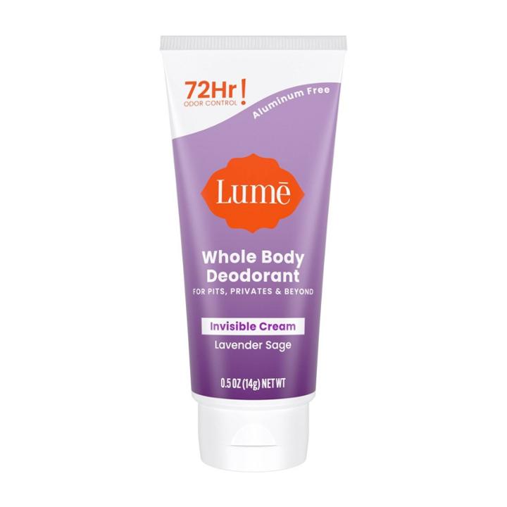 Lume Whole Body Mini Invisible Cream Tube Deodorant - Lavender Sage - Trial