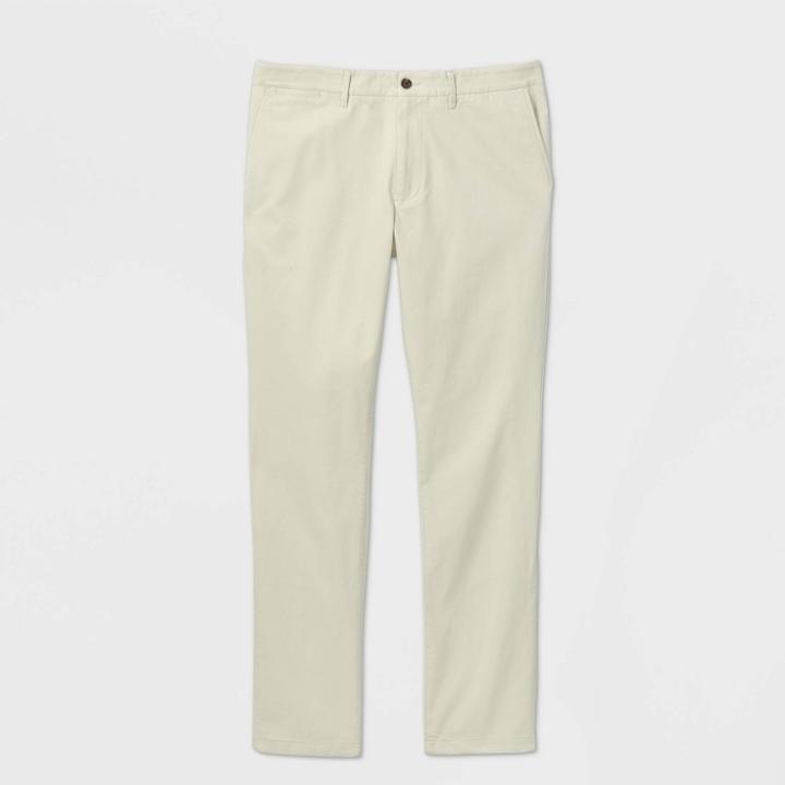 Men's Tall Slim Chino Pants - Goodfellow & Co Ivory