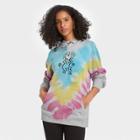 Keith Haring Women's Keith Harring Tie-dye Hooded Graphic Sweatshirt - Gray
