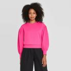 Women's Dolman Sleeve Pullover Sweatshirt - Prologue Pink