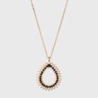 Open Teardrop Pendant With Simulated Pearl Necklace - A New Day,