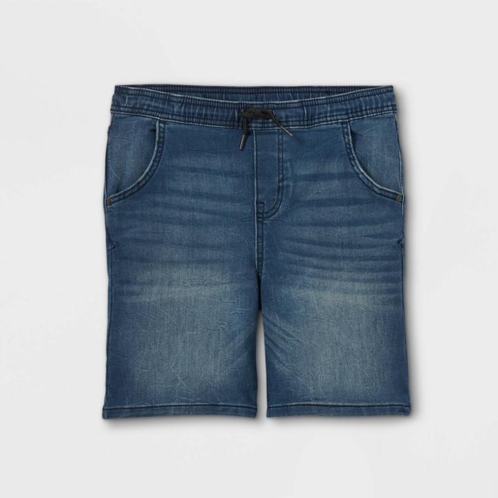 Boys' Short Pull-on Jean Shorts - Art Class Dark Wash