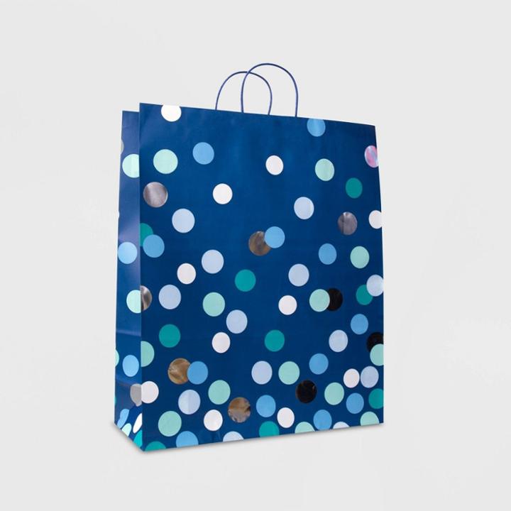 Spritz Jumbo Foil Dot Bag Navy -