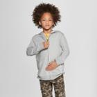 Boys' Long Sleeve Hooded Sweatshirt - Cat & Jack Gray