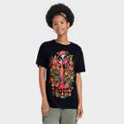 Modern Lux Women's Dia De Los Muertos La Catrina Short Sleeve Graphic T-shirt - Black