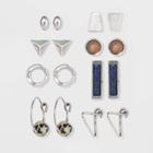 Semi-precious Moonstone & Jasper Multi Earring Set - Universal Thread , Women's,