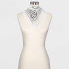 Women's Paisley Print Bandana - Wild Fable White