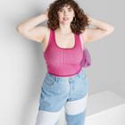 Women's Square Neck Cropped Sweater Tank - Wild Fable