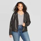 Women's Plus Size Moto Jackets - Universal Thread Black