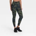 Women's Sculpted Linear Camo Print High-waisted 7/8 Leggings 25 - All In Motion Olive Green