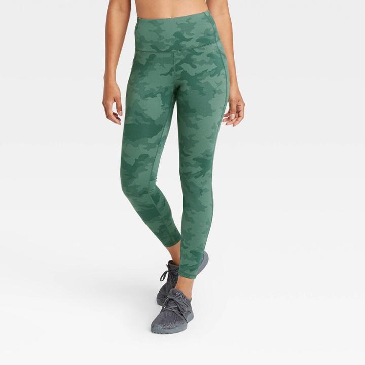 Women's Camo Premium High-waisted Leggings - All In Motion Green