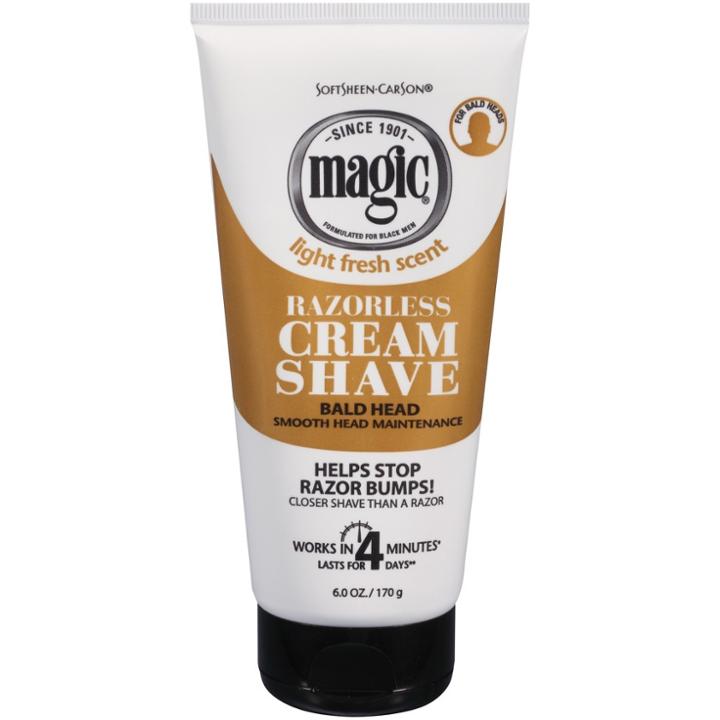 Softsheen-carson Magic Razorless Cream Shave Smooth Bald Head Maintenance