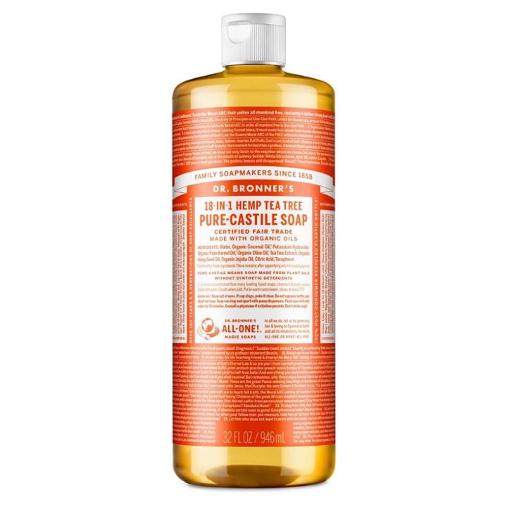 Dr. Bronner's 18-in-1 Hemp Pure-castile Soap - Tea Tree