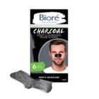 Biore Men's Charcoal Deep Cleansing Pore Strips, Charcoal Blackhead Remover Pore Strips, Nose