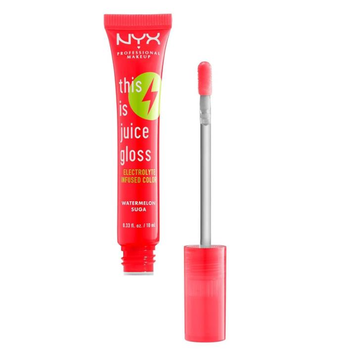 Nyx Professional Makeup This Is Juice Lip Gloss - Infused With Electrolytes - Watermelon Sugar