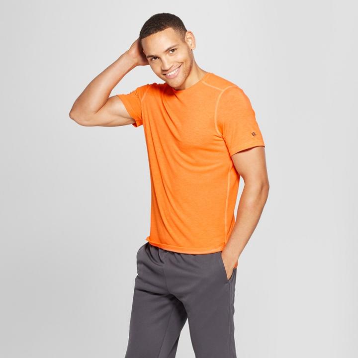 Men's Short Sleeve Soft Touch T-shirt- C9 Champion Koi Orange Heather