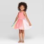 Toddler Girls' Solid A-line Dress - Cat & Jack Pink