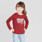 Toddler Girls' Long Sleeve 'happy & Thankful' Graphic T-shirt - Cat & Jack