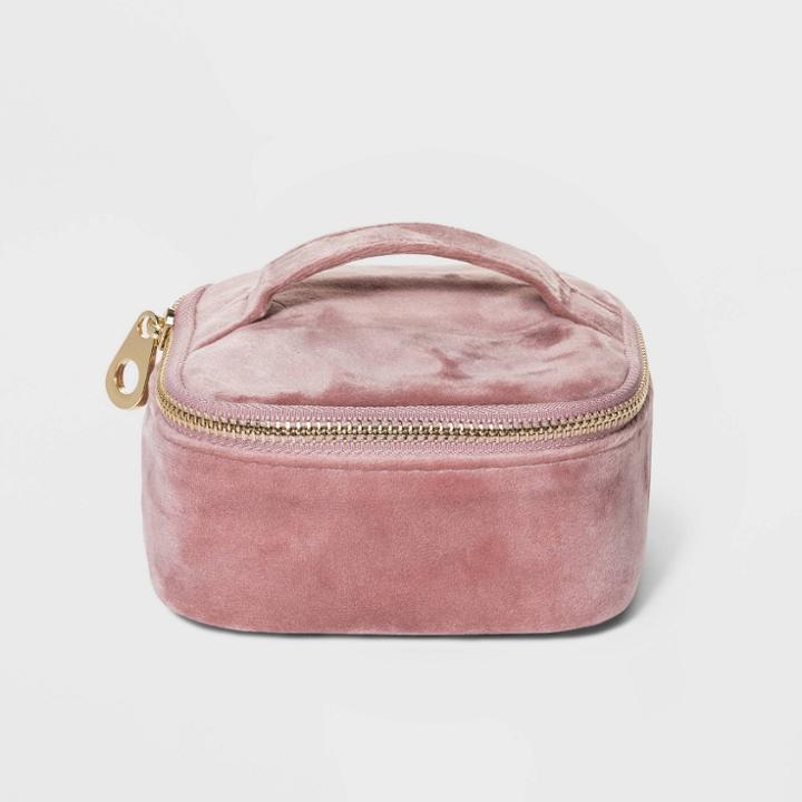 Velvet Soft Sided Jewelry Organizer - A New Day Rose, Pink