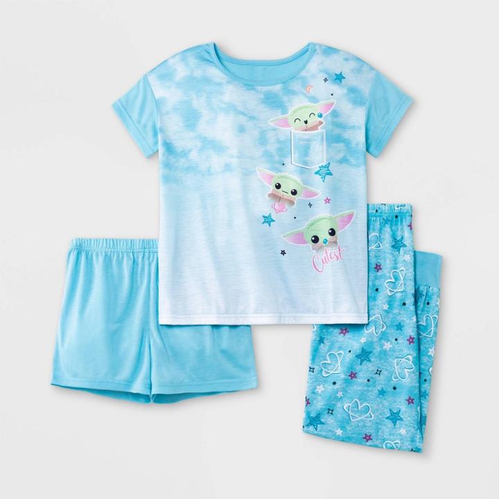 Girls' Star Wars Baby Yoda 3pc Pajama