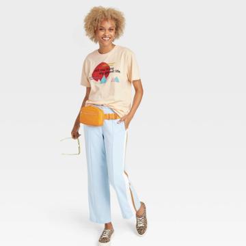Rerun Island Pride Adult Not Me Living Short Sleeve T-shirt - Beige