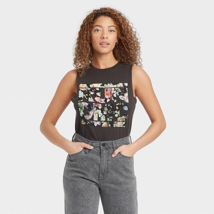 Bravado Women's Run Dmc Graphic Tank Top - Black Floral