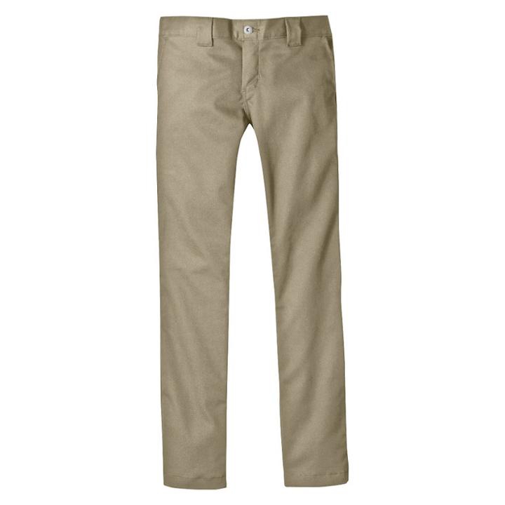 Dickies Boys' Skinny Straight Pants - Khaki 10, Boy's, Green