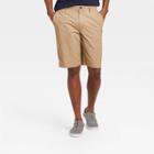 Men's 10.5 Linden Flat Front Shorts - Goodfellow & Co - Khaki