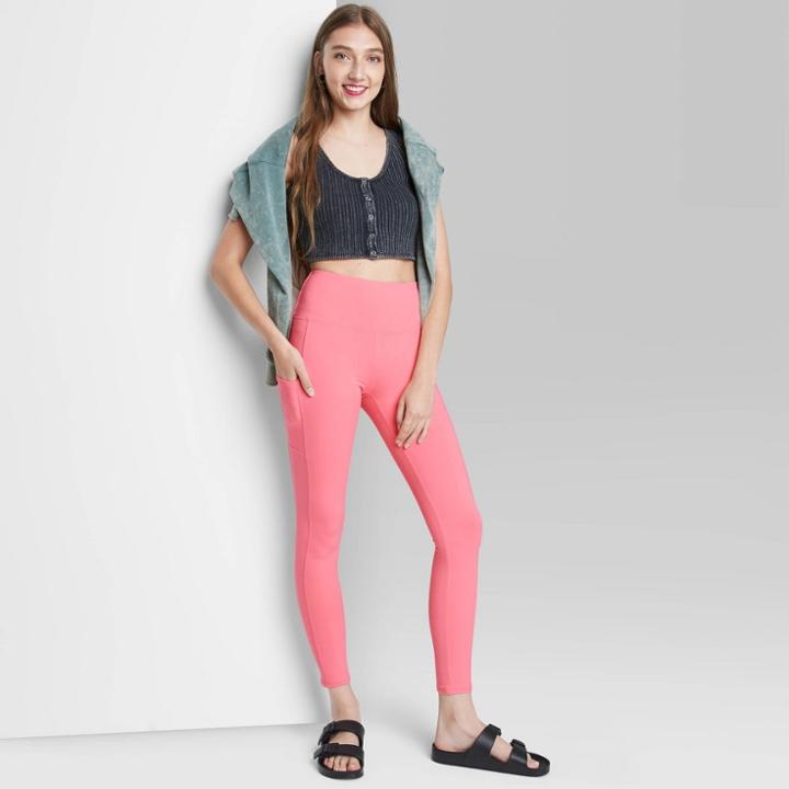 Women's High-waisted Ultra Soft Leggings - Wild Fable