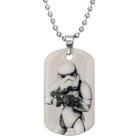 Men's Star Wars Stormtrooper Stainless Steel Dog Tag (18), Size: