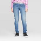 Girls' Knit Waist Jeans - Cat & Jack Medium Wash