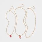 Girls' 3pk Layered Cherub Necklace Set - Art Class