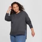 Women's Plus Size Cozy Layering Sweatshirt - Joylab Charcoal Gray Heather