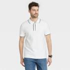 Men's Standard Fit Short Sleeve Loring Polo Shirt - Goodfellow & Co White