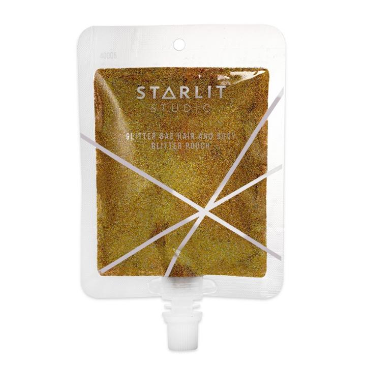Starlit Studio Glitter Bae Hair And Body Glitter Pouch Gold,