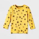 Toddler Boys' Long Sleeve Jersey Knit Crewneck T-shirt - Cat & Jack Mustard Yellow