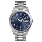 Men's Timex Expansion Band Watch - Silver/blue T2m9339j,
