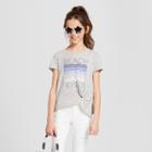 Grayson Social Girls' 'beach Vibes' Short Sleeve T-shirt - Athletic Heather