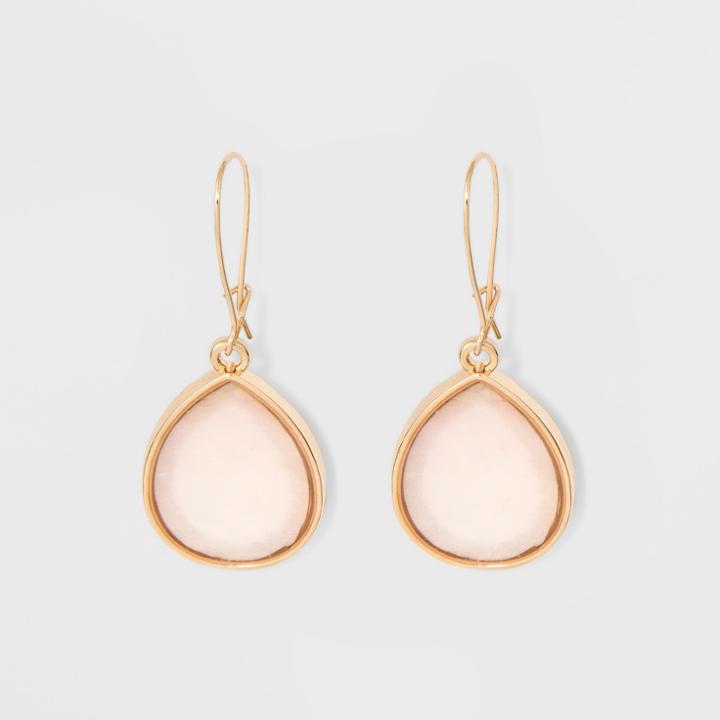 Mother Of Pearl Drop Earrings - A New Day Pink/gold