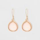 Mother Of Pearl Drop Earrings - A New Day Pink/gold